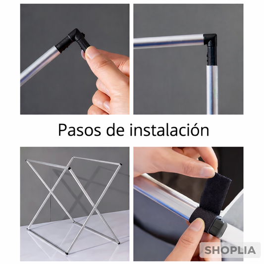 Organiza tu ropa en segundos – Cesto plegable 3 compartimentos