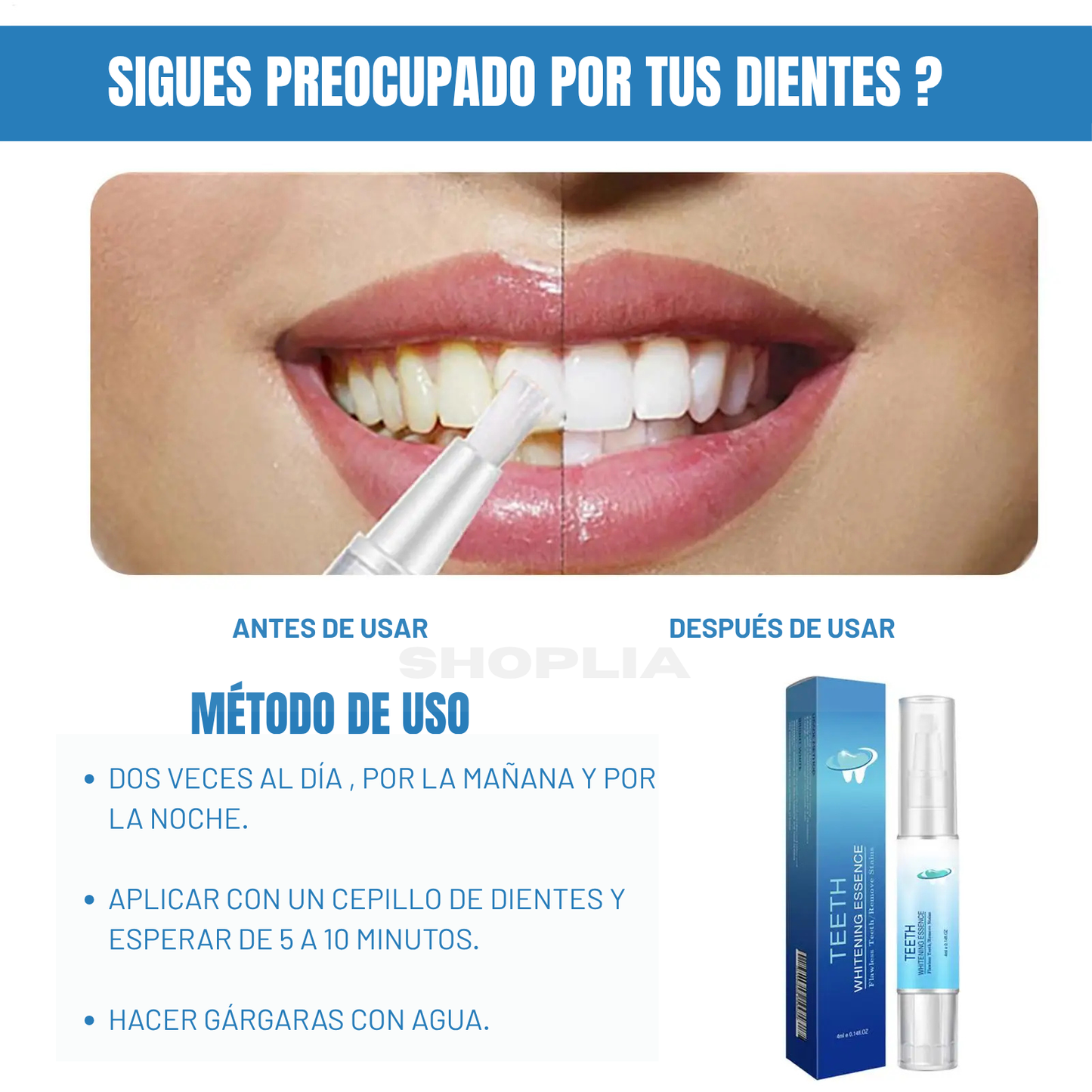 🦷 Lápiz Blanqueador de Dientes 2x1 – ¡Paga 1 y recibe 2!