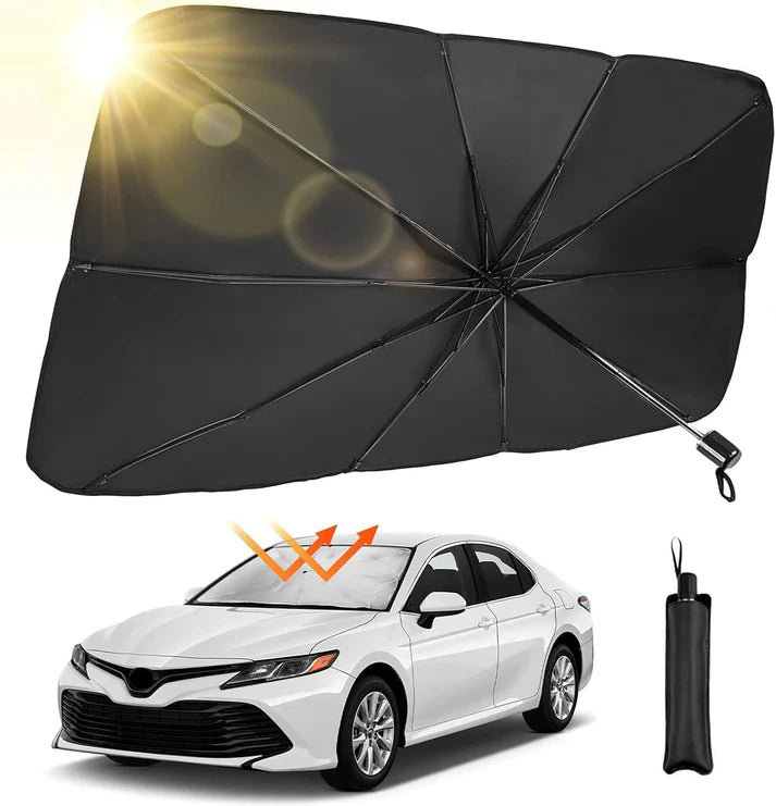 Sombrilla Parasol Premium para Auto – Mantén tu carro fresco y protegido ☀️🚗