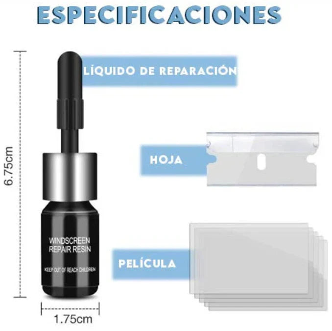 REPARADOR DE VIDRIO PAQUETE 2X1 (Recibe 2)