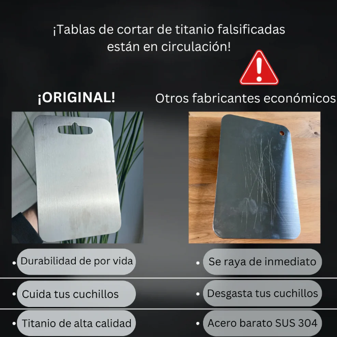 TitanWare™ Tabla de Acero – ¡Duradera y Elegante!+ENVIO GRATIS