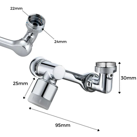 Grifo Giratorio 1080° – Revoluciona Tu Fregadero 💧