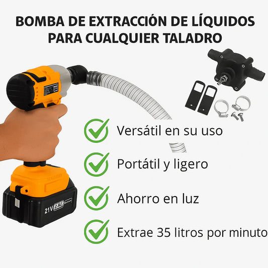 Bomba de Agua para Taladro – Extrae hasta 40L/min 🚿 | Envío Gratis a Todo Guatemala