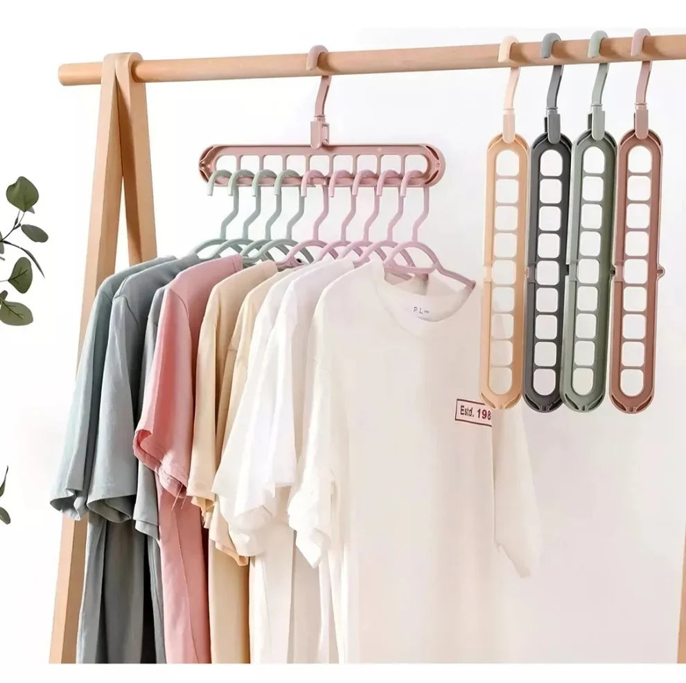 Pack x6 Percheros Mágicos | Ahorra Espacio y Ordena tu Closet en Minutos