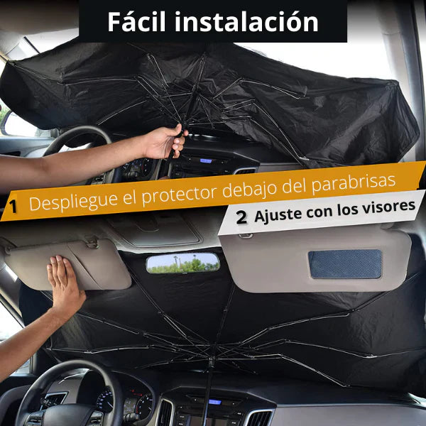 Sombrilla Parasol Premium para Auto – Mantén tu carro fresco y protegido ☀️🚗