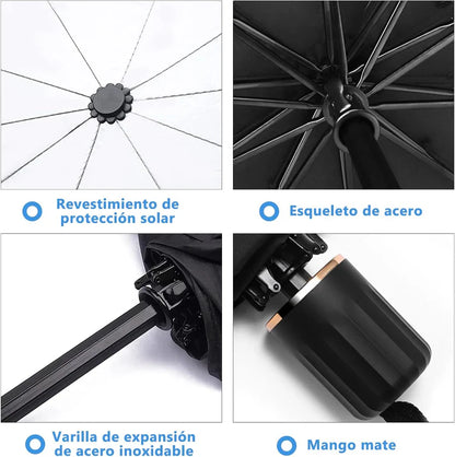 Sombrilla Parasol Premium para Auto – Mantén tu carro fresco y protegido ☀️🚗