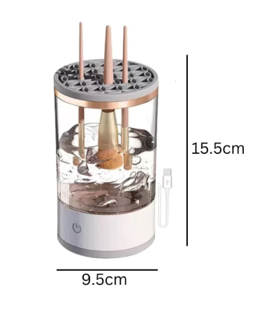 🧼 Lava Brochas Eléctrico – Limpia y seca tus brochas en segundos