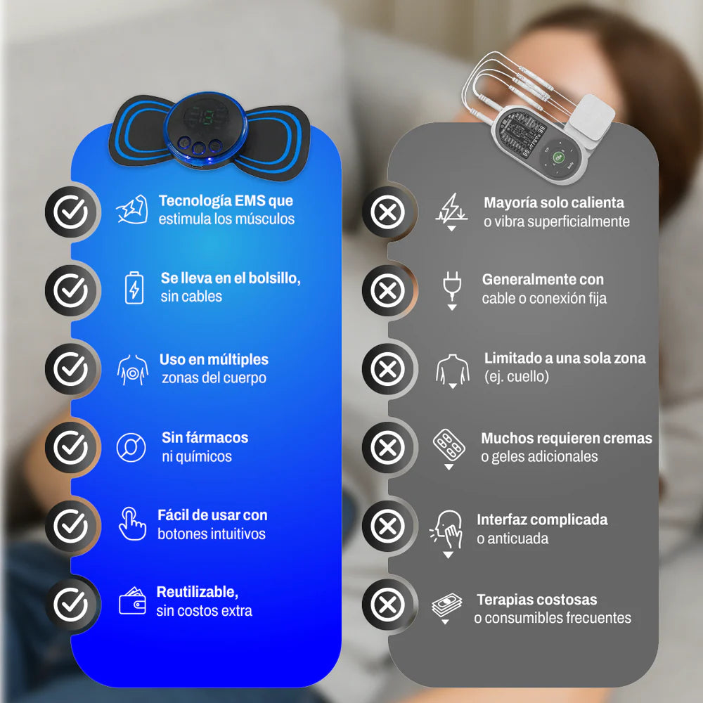 ¡2x1 Irresistible! Mini Masajeador Portátil Recargable 🔋