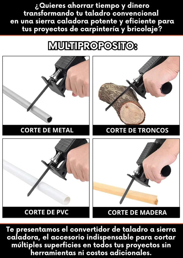 Convierte tu Taladro en una Sierra Profesional 🔧⚡