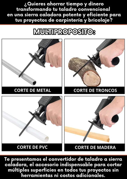 Convierte tu Taladro en una Sierra Profesional 🔧⚡