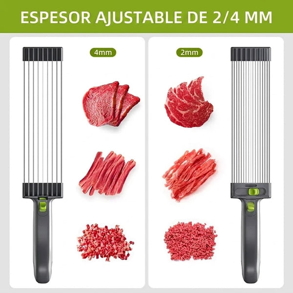 Cortador Manual de Carne  Cortes parejos sin batallar