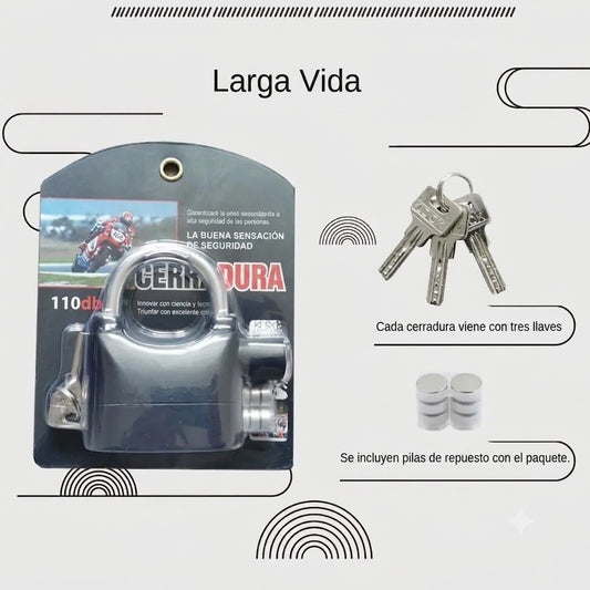 Candado Antirrobo con Alarma de Seguridad