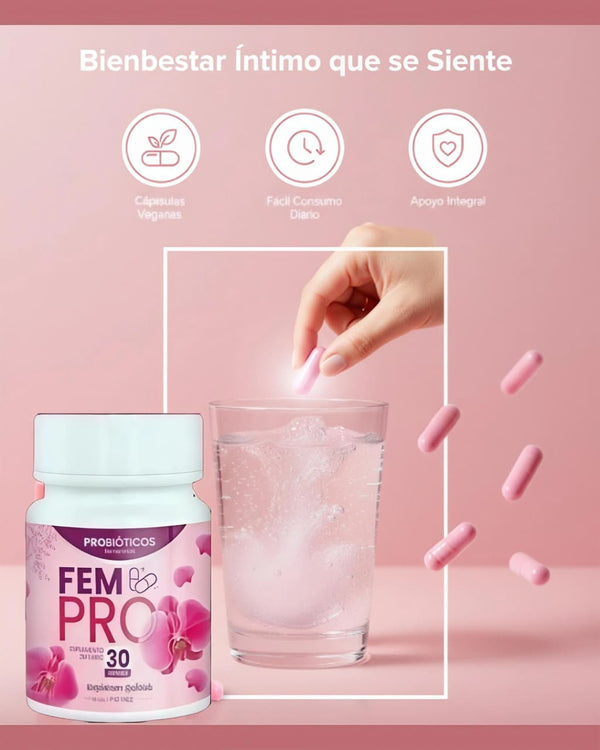 FemPro Probióticos Íntimos  Equilibrio y Frescura Diaria