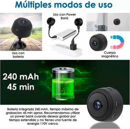 Cámara Espía WiFi 1080P Mini