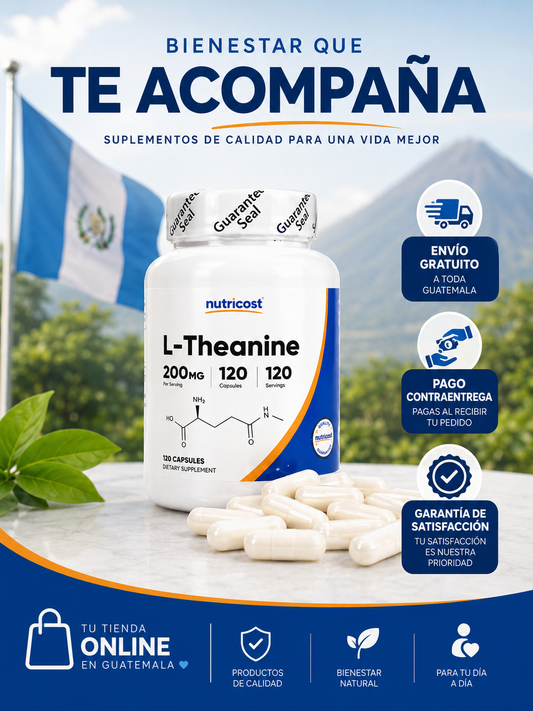 L-Teanina 200 mg | Calma y Claridad Mental